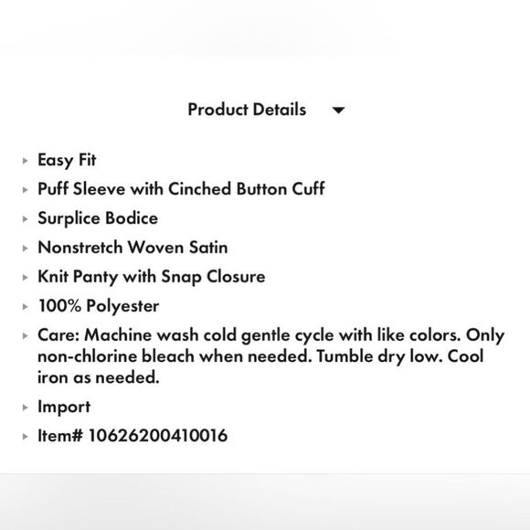 Eloquii Strong Shoulder Long Sleeve Bodysuit NWT - Picture 3 of 8